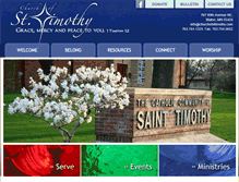 Tablet Screenshot of churchofsttimothy.com